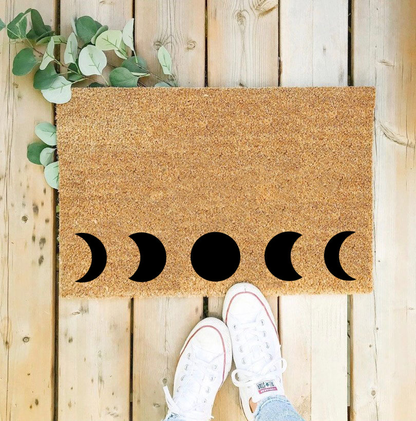 Moon Phases Doormat / Mat / Home Decor / Astrology / Etsy