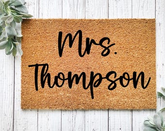 Custom Teacher Doormat | Teacher Doormat | Classroom Decor | Teacher Appreciation Gifts | Back To School | Classroom Welcome Mat