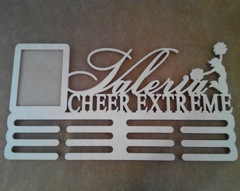 Cheerleader Medal Holder, Cheer Extreme, Personalized Medal Holder, Cheer Photo frames, Cheer gift, Personalized Photo frames, Cheerleading