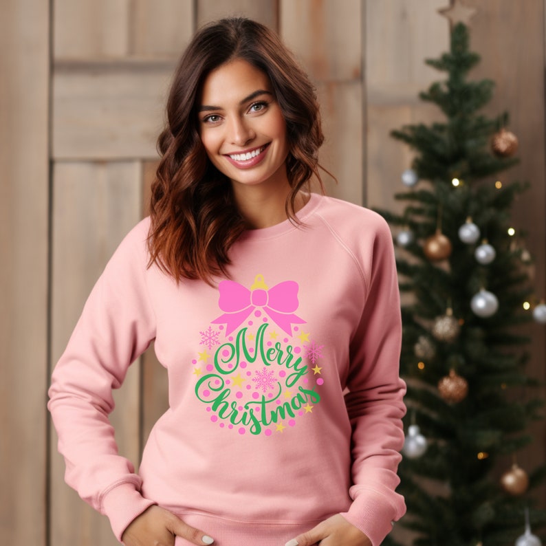 Merry Christmas Sweatshirt, Christmas Gift, Holiday Clothing Women
