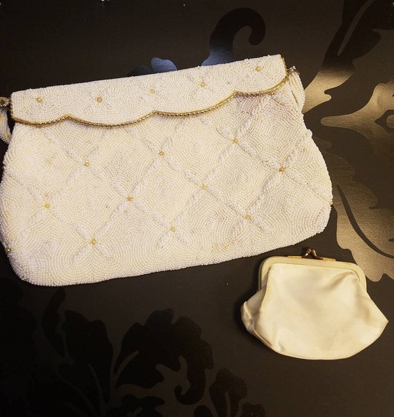 Vintage 1950's La Regale Beaded Clutch Purse Made in -  Canada