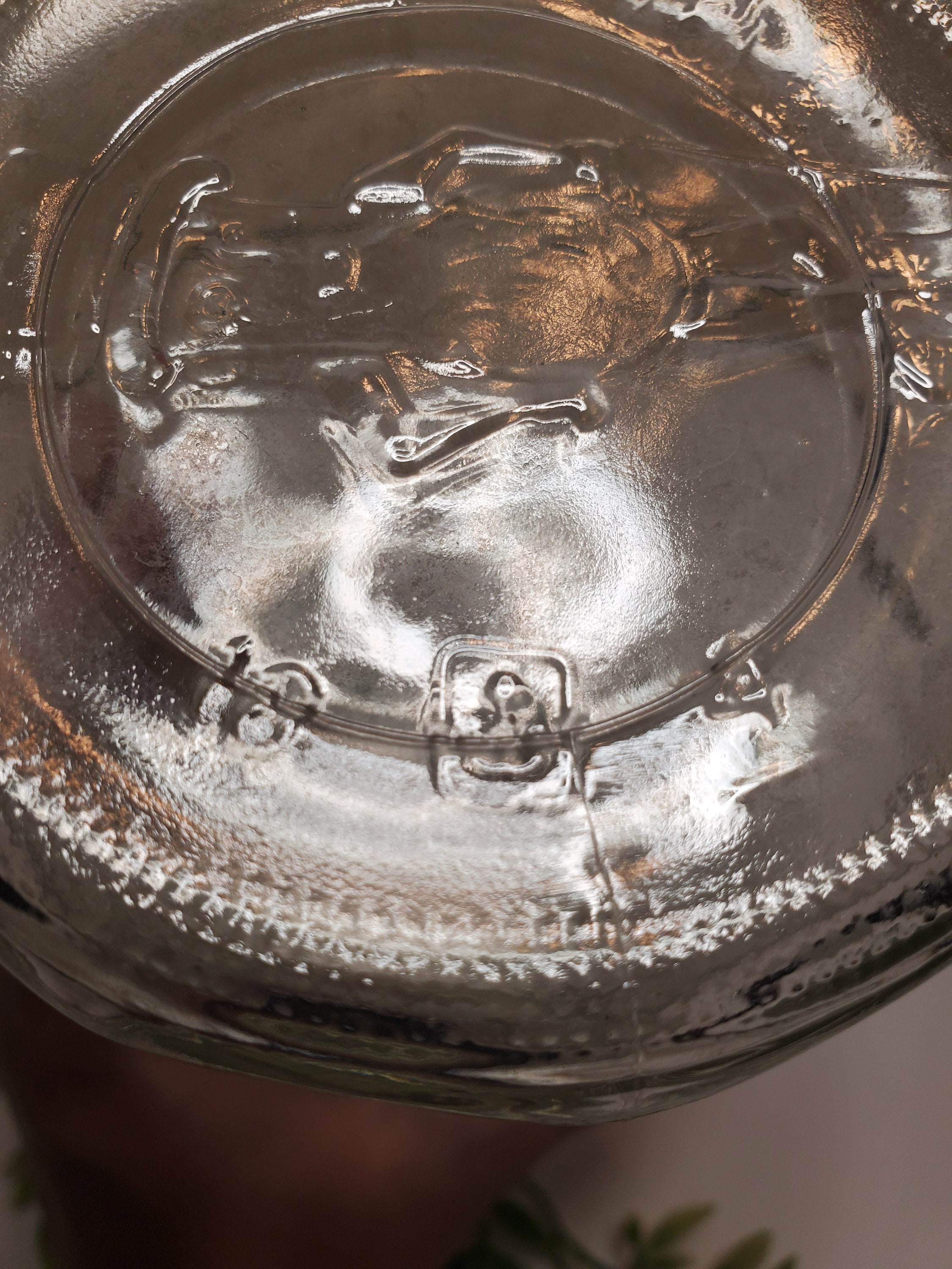 1978 Anchor Hocking Planters Mr Peanut Glass Covered Canister, Glass