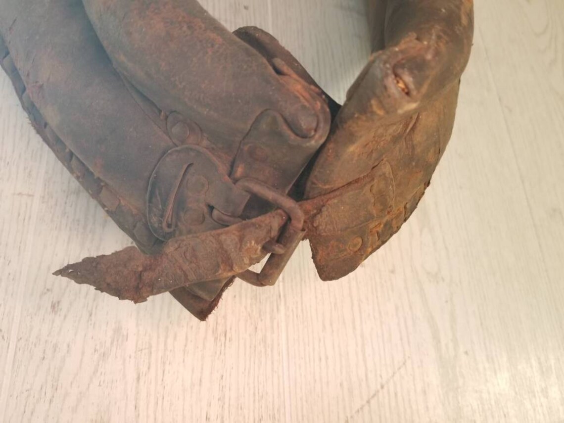 Antique Livestock Collar Leather Etsy