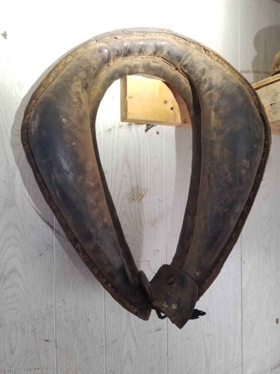 Antique Livestock Collar Leather Etsy