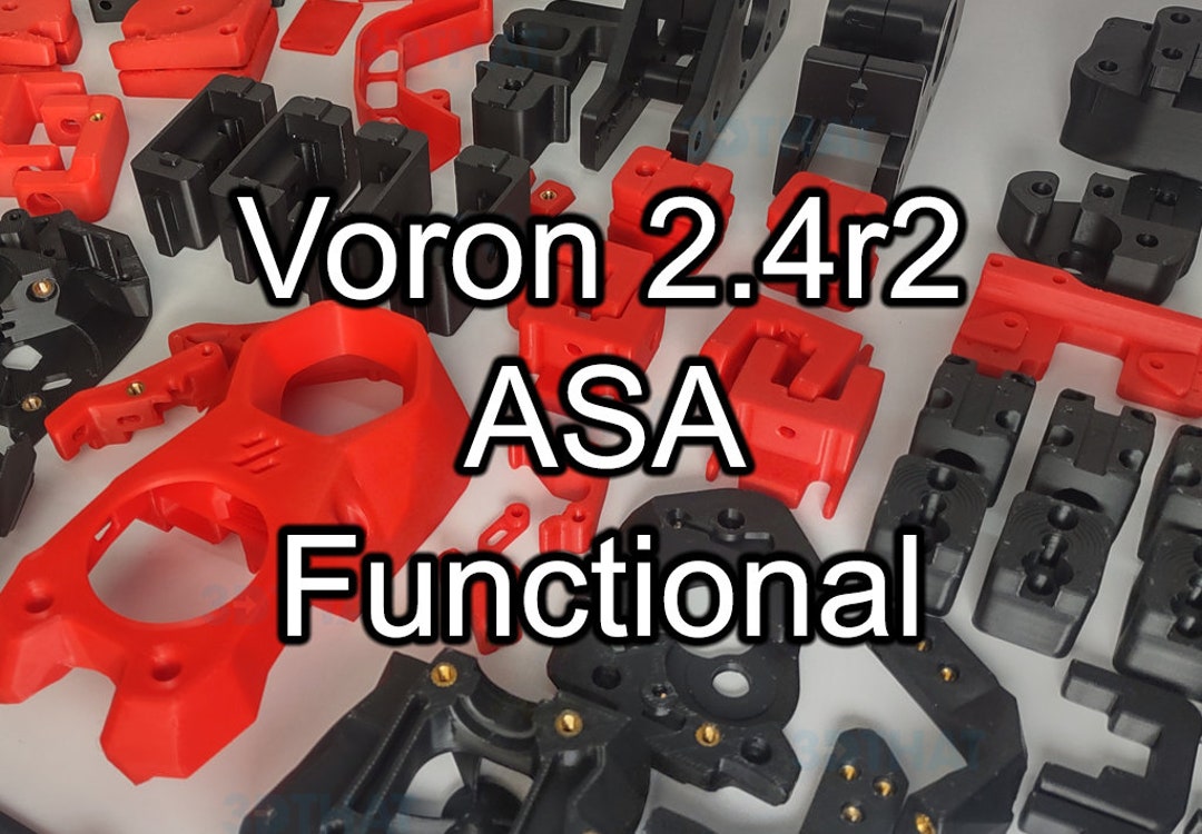 Voron 2.4r2 Functional ASA Printed Parts Kit Stealthburner, Threaded