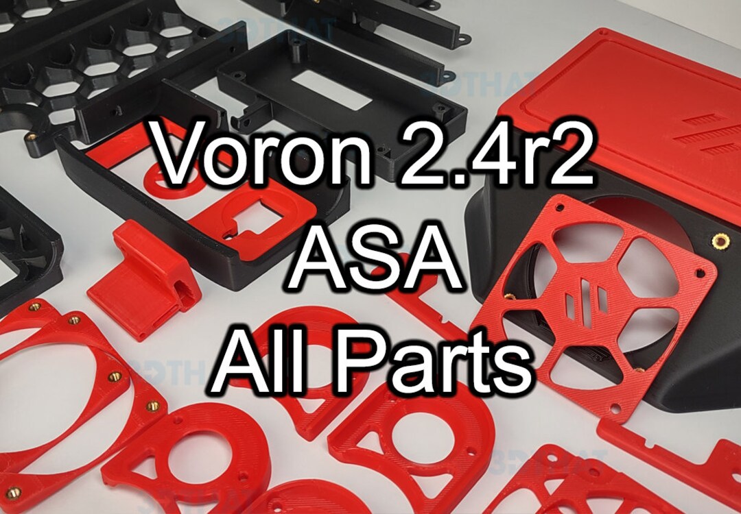Voron 2.4 R2 ASA Full Printed Parts Kit With Stealthburner Threaded