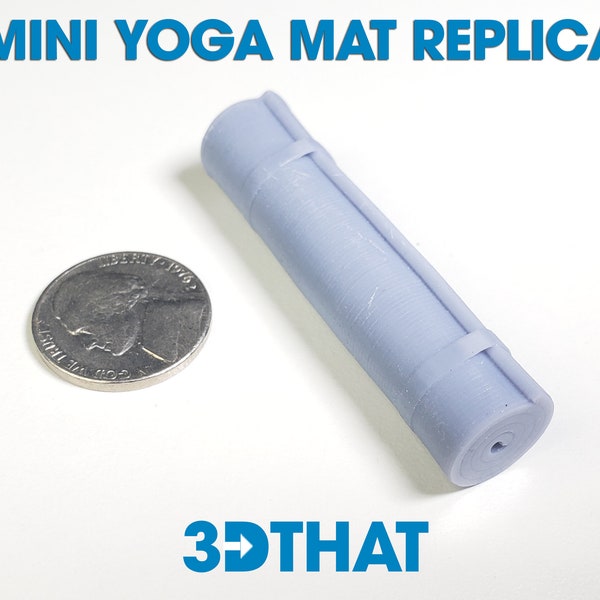 Mini Yoga Mat Replica - USA Made - High Resolution Detail!