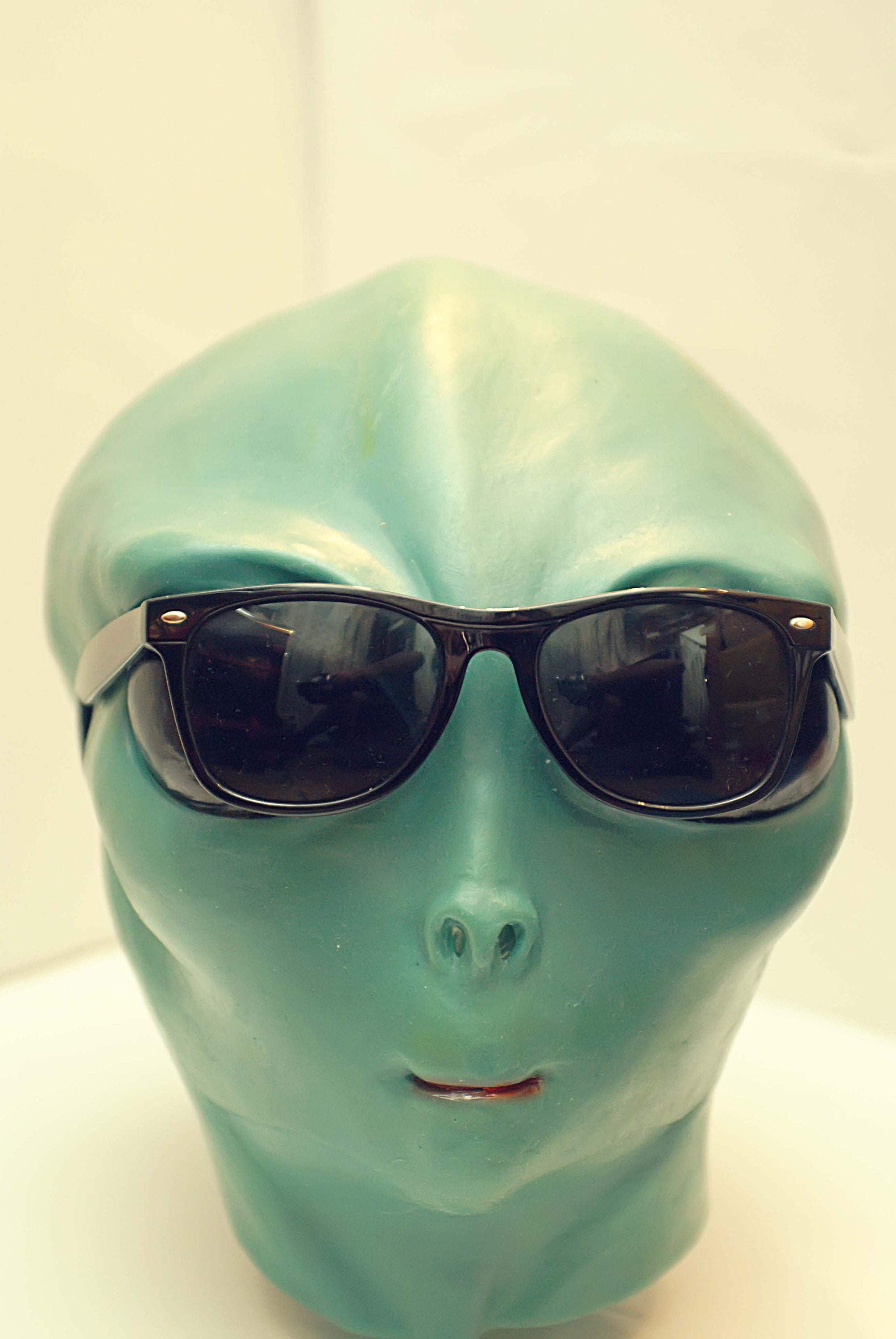 UFO mask Rubber Alien mask Scary Creepy mask Full head mask Etsy