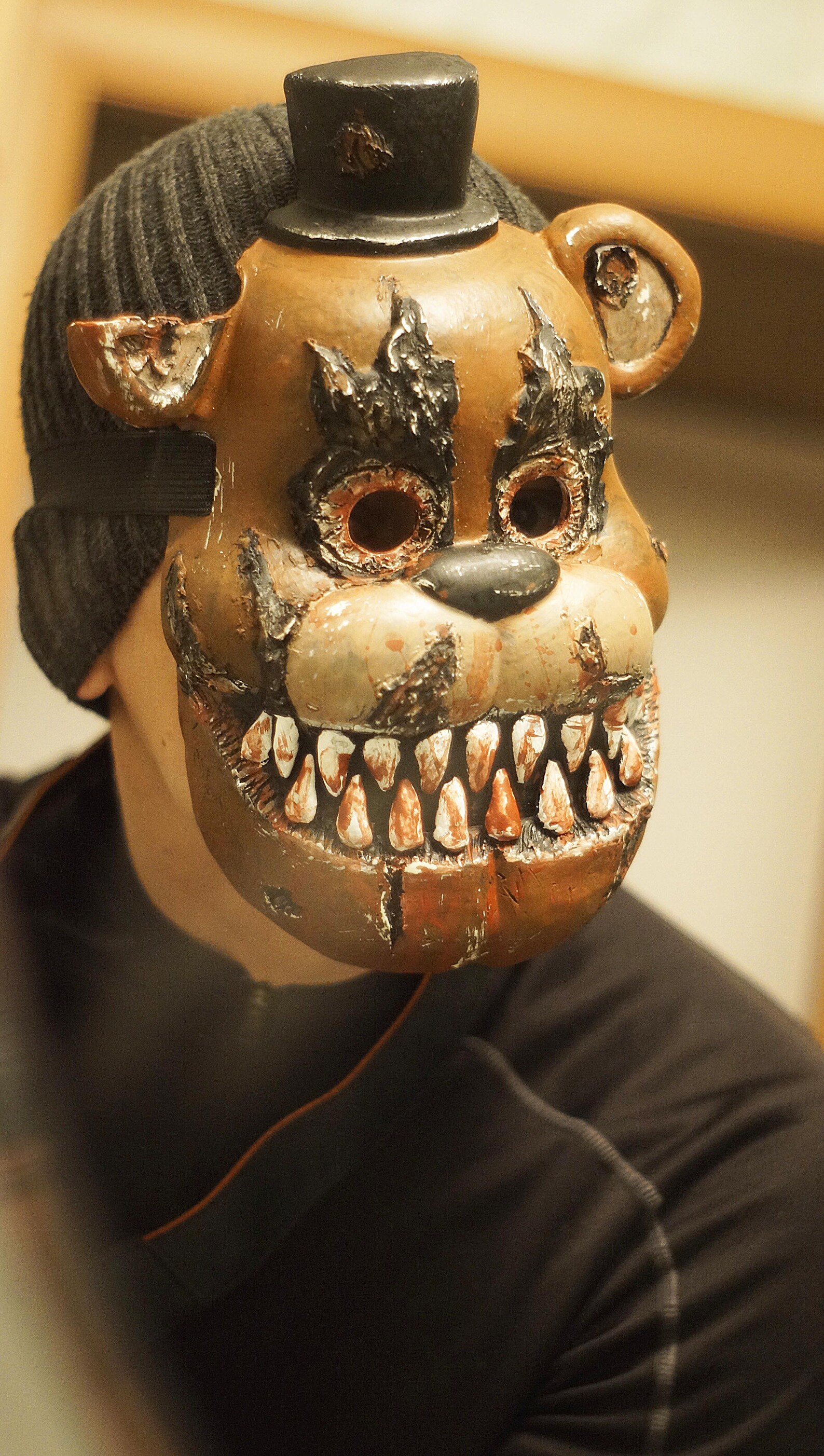 FNAF Freddy Nightmare Mask Halloween Mask Horror Game Mask Etsy UK