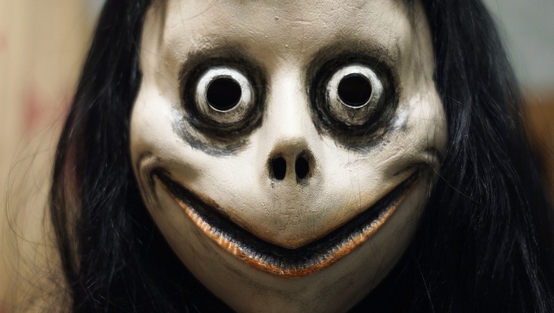 momo mask with wighair momo cosplay killer horror momo mask with wighair momo cosplay killer horror