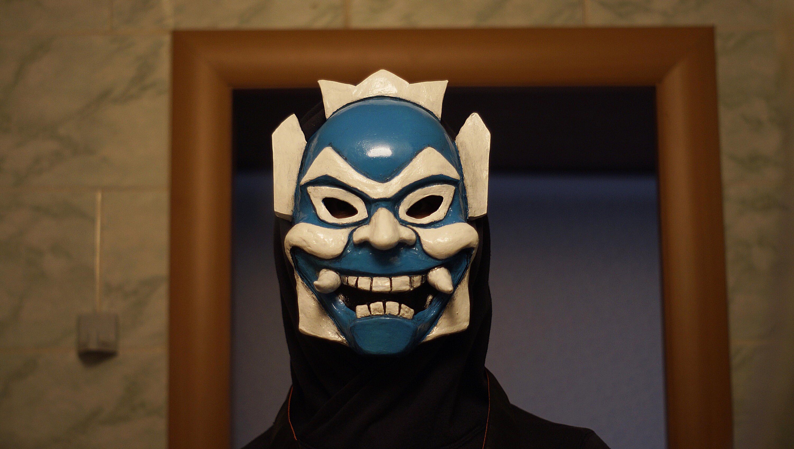 Blue Spirit mask halloween costume cosplay Blue Spirit Mask Etsy