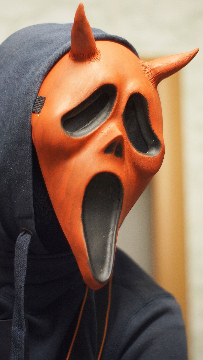 Killer Devil with Horns Mask Dead by daylight mask wearable Etsy