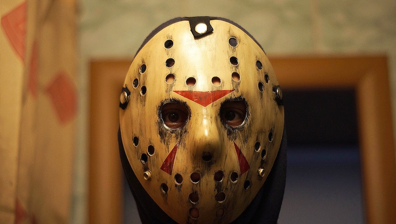 Custom made Vooden Friday the 13th Jason Hockey Mask Jason Voorhees Hockey Mask Cosplay Jason Voorhees Friday the 13 Jason