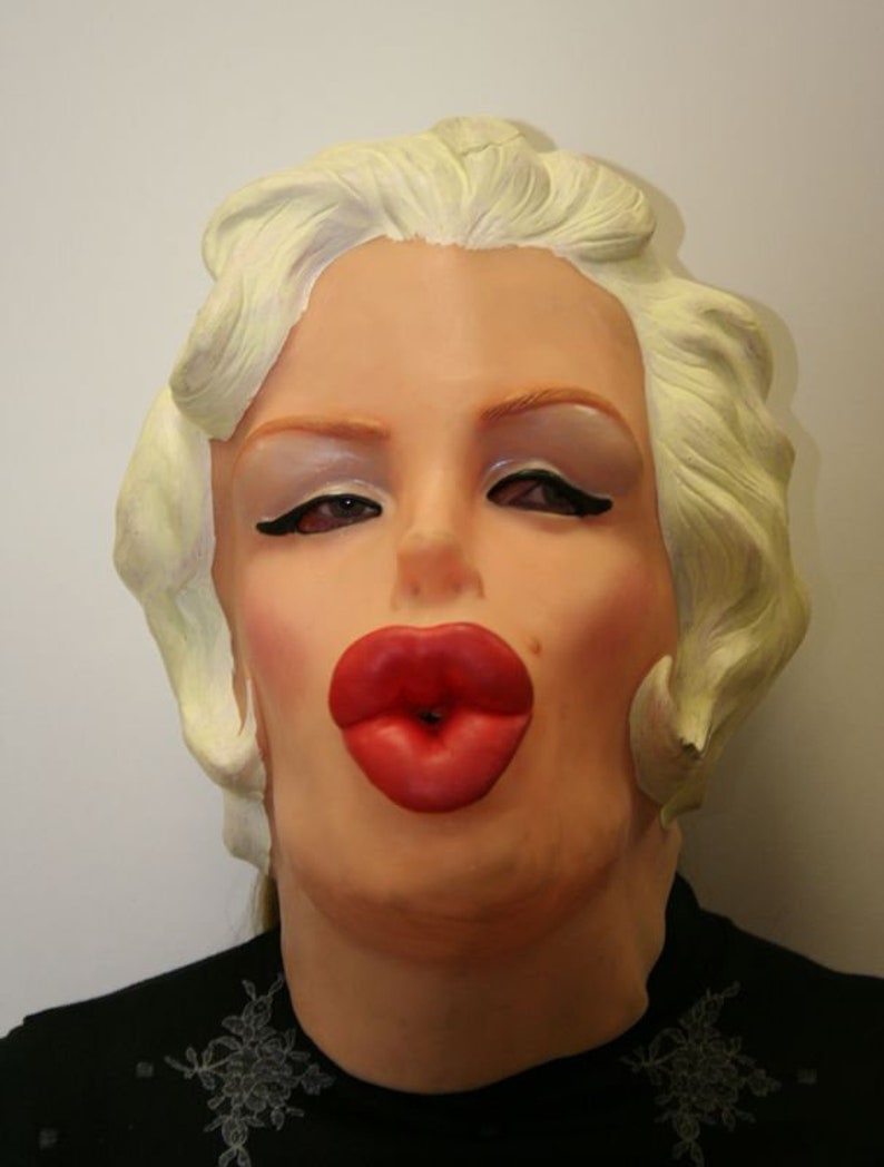 Marilyn Monroe mask Latex Rubber mask Singer mask Actress Etsy