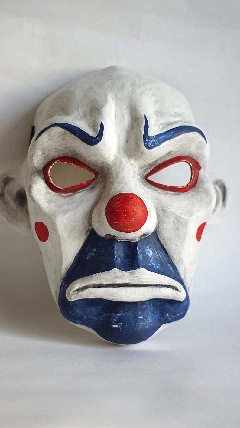 Joker Clown mask Batman The Dark Knight Adult Joker Resin Etsy