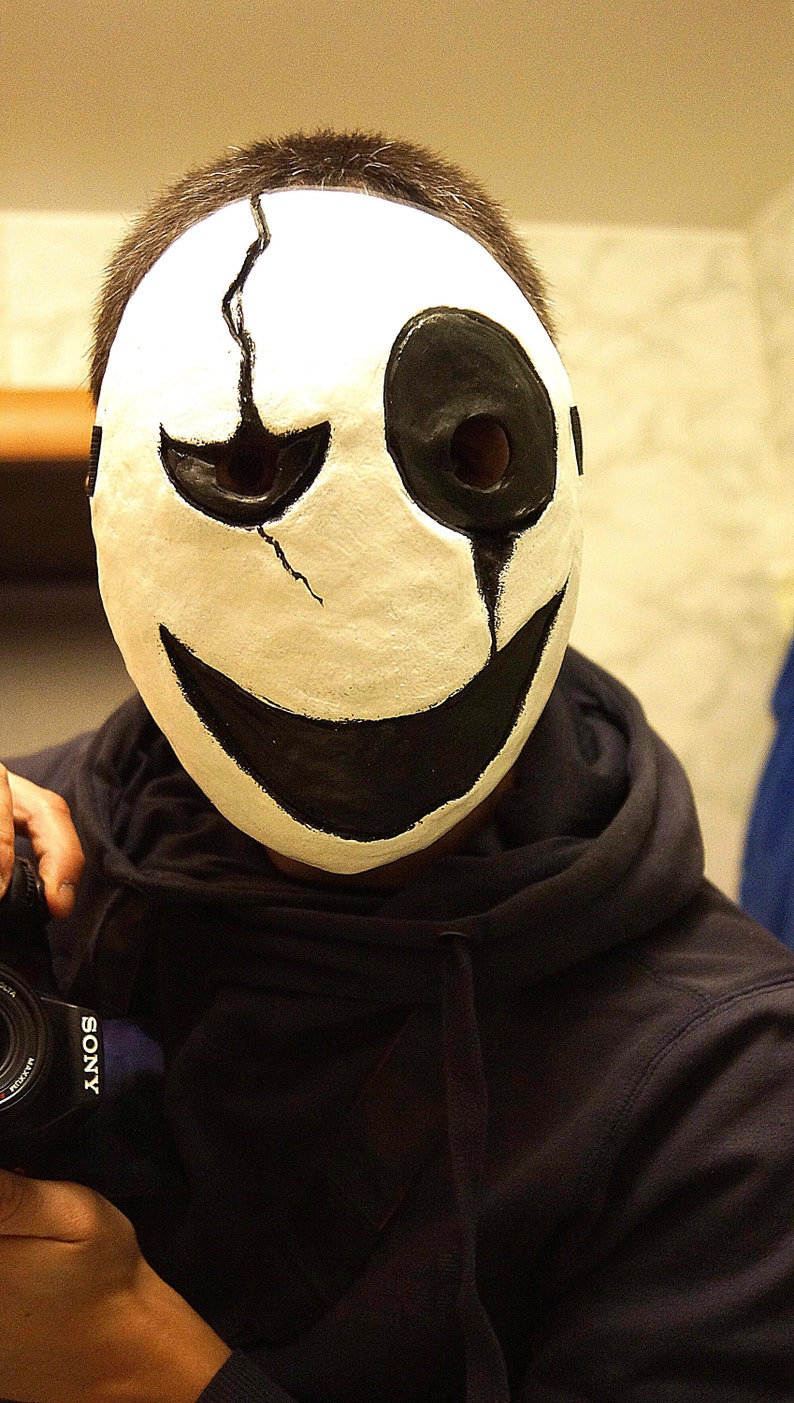 Gaster Mask Undertale video game cosplay Dead by Daylight mask Killer Horror Nightmare survival horror game Killer mask wearable halloween