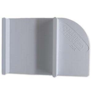 May include: White plastic shower door slider with the text "SMART SLIDER .net" embossed on the side.