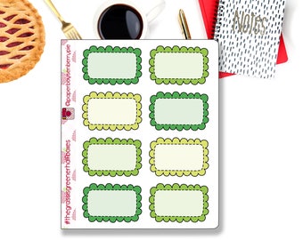 The Grass is Greener Half Boxes Planner Stickers