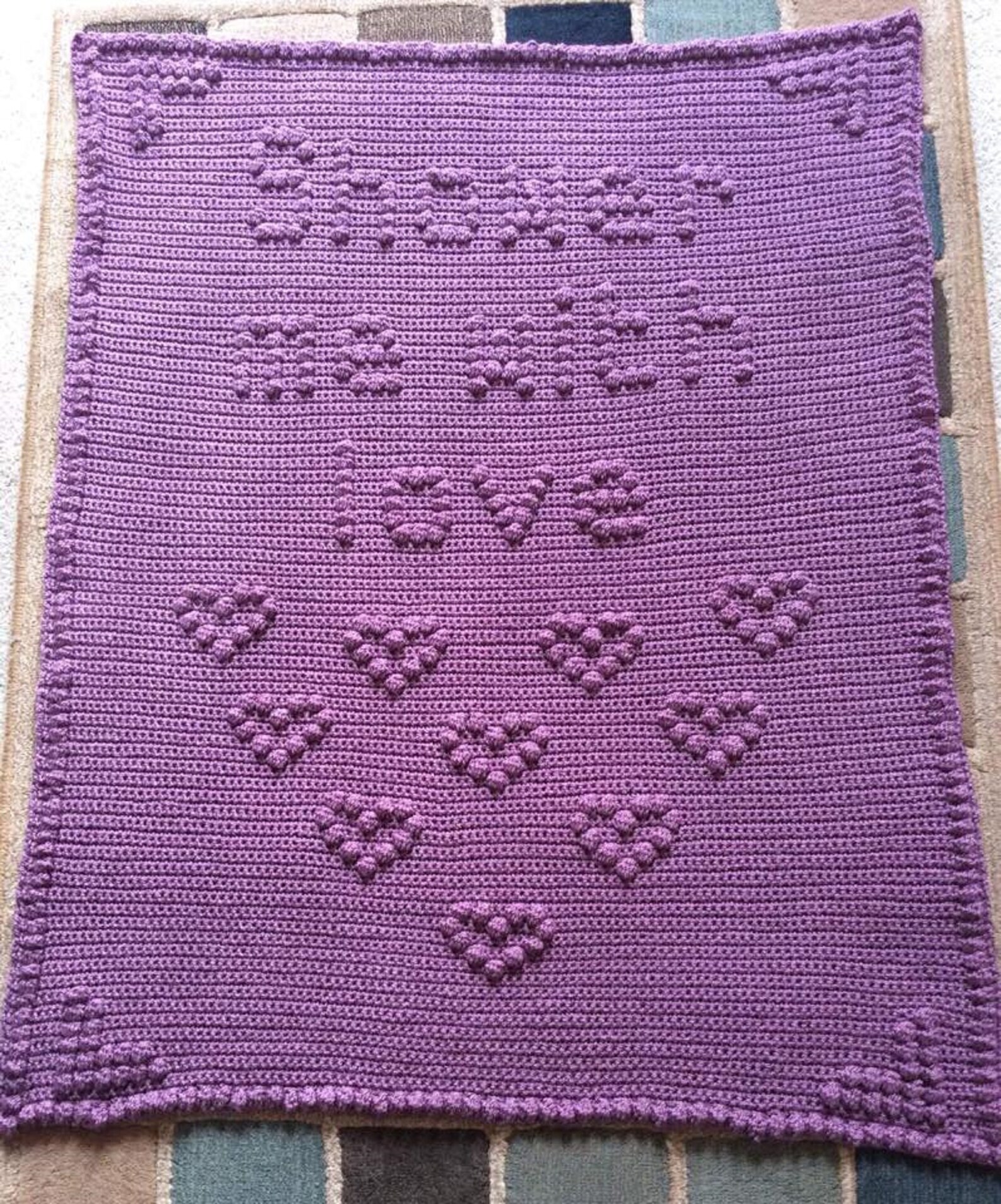 Shower Me With Love Easy to Follow Crochet Bobble Graph Etsy