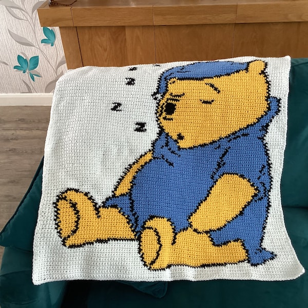 Crochet Winnie the Pooh Blanket Etsy