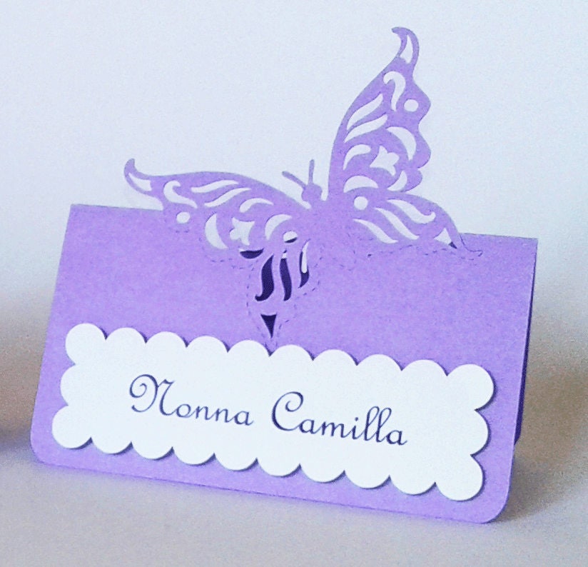 50 Segnaposto Farfalle In Carta Perlata Rosa Quarzo - Per Matrimoni, Bomboniere, Segnabicchieri