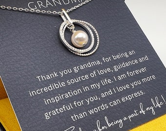 Grandmother Necklace, Grandma Gift, Gift For Grandma from grandchildren, Grandma, Grandma Necklace, New Grandma