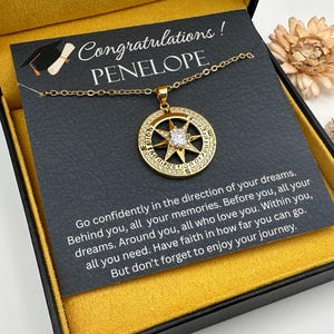 Cadeau de remise des diplômes, cadeau de remise des diplômes pour elle, collier de remise des diplômes, cadeau de remise des diplômes personnalisé, collège, cadeau de remise des diplômes du secondaire pour fille