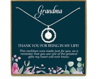 Gift for Grandma on Mother's Day, Grandmother Necklace, Grandma Gift, Gift For Grandma from grandchildren, New Grandma, Grandma Necklace