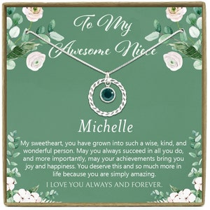 Niece Gift from Aunt, Gift for Niece, Niece Gift, Birthday Gift for Niece, Niece Birthday Card, Gift for Niece Necklace, Niece Jewelry