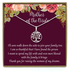 Mère du cadeau de mariée du marié, cadeau pour la mère de la mariée du marié, merci cadeau nuptial de mariage du marié