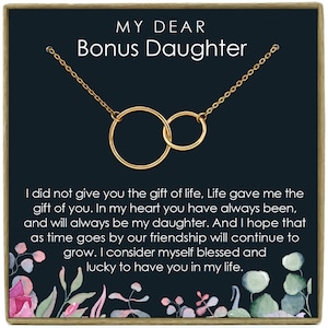 Bonus Daughter Gift, Step Daughter Gift, Stepdaughter Necklace, Stepdaughter Gift, Gift for Stepdaughter, Step Daughter Birthday