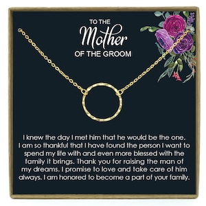 Cadeau belle-mère, cadeau de la mère du marié de la mariée, collier de belle-mère, cadeau de mère du marié, à ma carte de belle-mère, E1