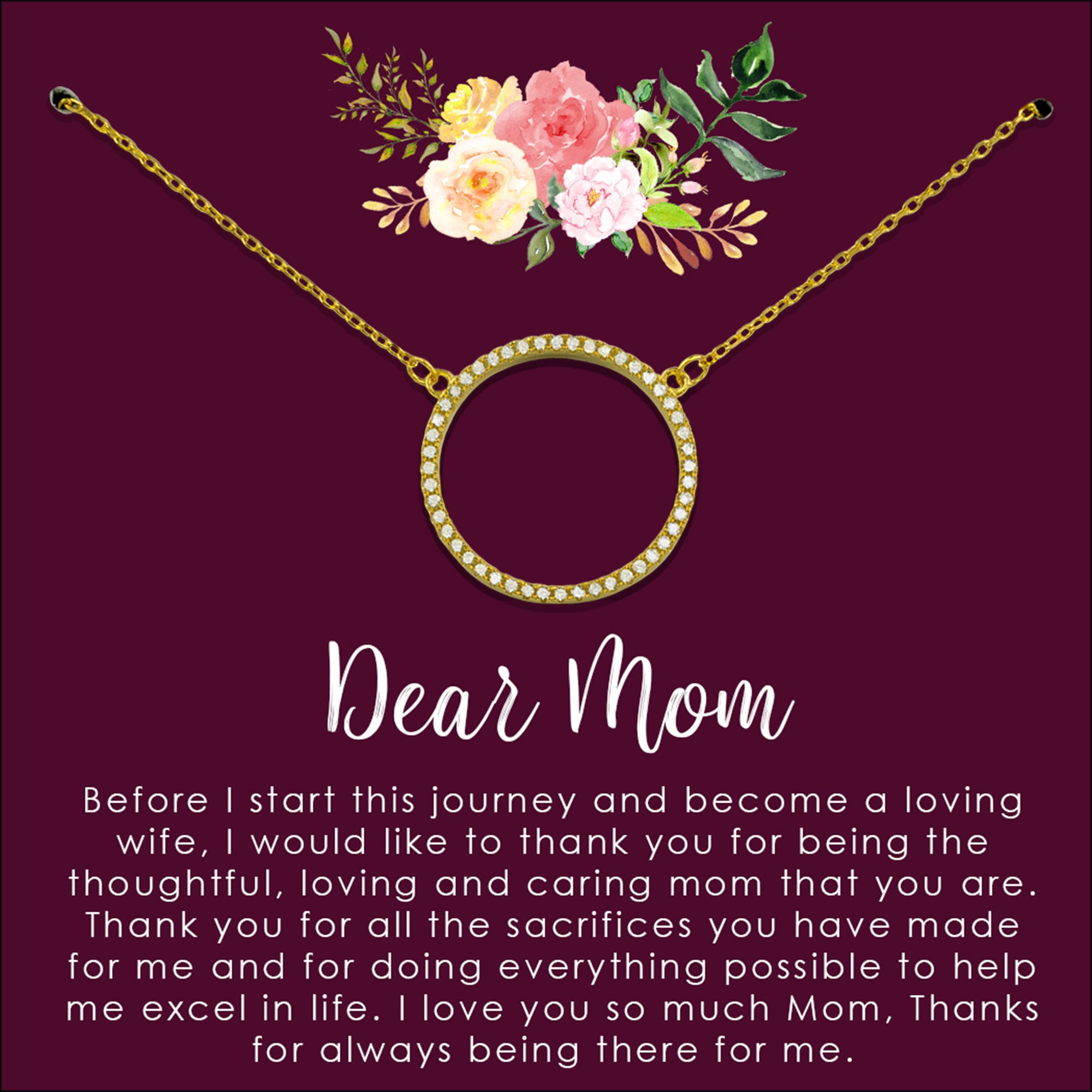 Mom Wedding Gift From Bride Mom Wedding Gift From Son Etsy