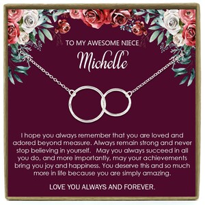 Cadeau pour Niece, Cadeau de niece, cadeau d’anniversaire pour la nièce, carte d’anniversaire de nièce, cadeau pour le collier de niece, bijoux de nièce, cadeau pour la nièce de tante