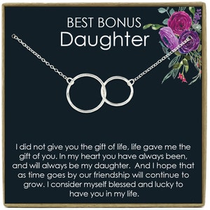 Bonus Daughter Gift, Step Daughter Gift, Stepdaughter Necklace, Stepdaughter Gift, Gift for Stepdaughter, Step Daughter Birthday