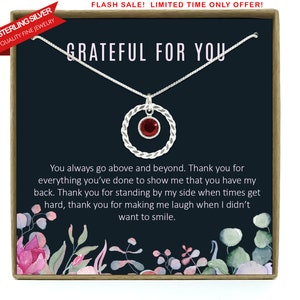 Cadeau de remerciement, cadeau de gratitude, cadeau d'appréciation, cadeau pour un ami, cadeau meilleur ami, collier meilleur ami, merci d'être dans ma vie