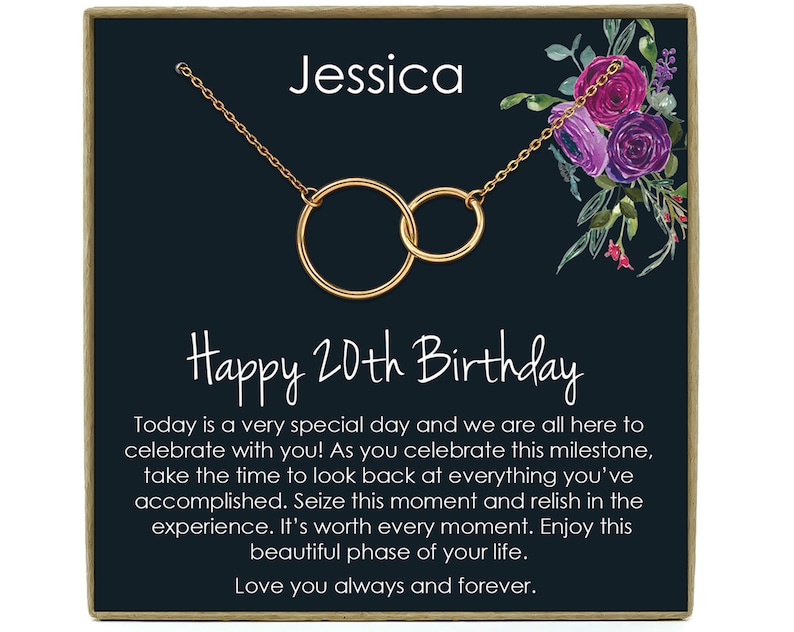 Interlocking Necklace Sterling Silver Twenty Year Old Birthday Gift Gift For 20 Year Old Girl Gift For Her 20th Birthday Gifts For Girls Necklaces Jewelry Xn Kopsch Orthopdie 7nb De