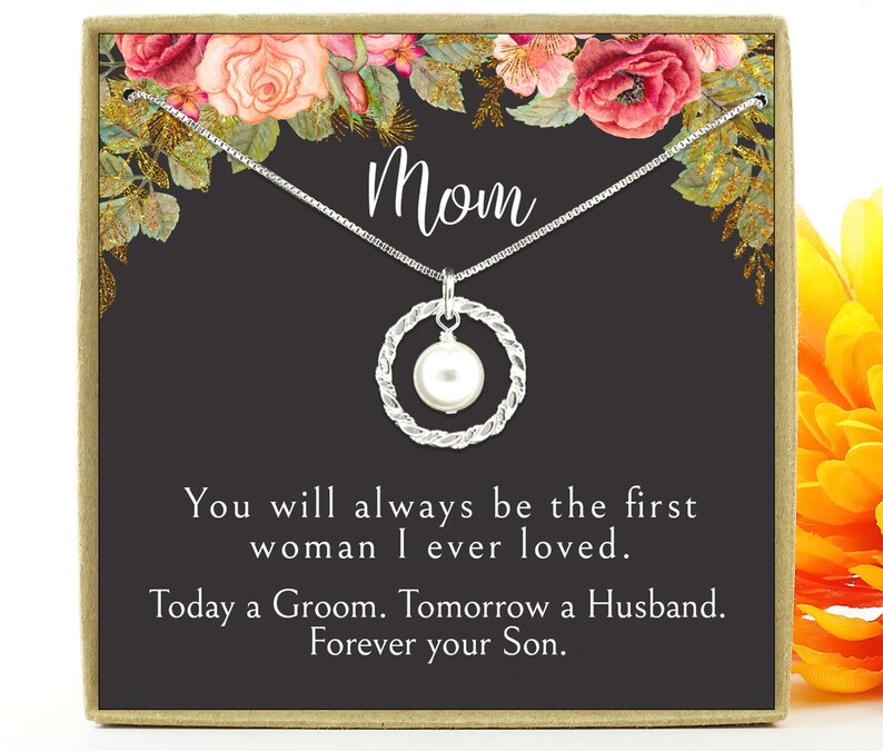 Mother of the Groom Gift Mother of the Groom Necklace Mom Etsy