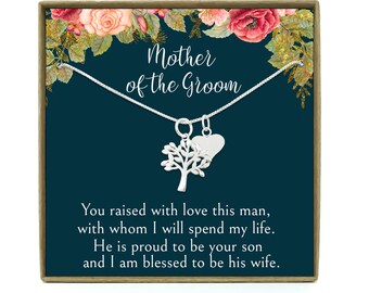 Gift for Mother of the Groom, Mother of the Groom Gift, Gift from bride to mother-in-law, Sterling silver, mother of the groom necklace