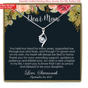 Mother of the Bride Gift, Mother of the Bride Gift from Daughter, Mother of the Bride Necklace, Mom Wedding Gift from Bride