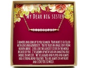 Gift for Sister, Sisters Gift, Sister Necklace, Sister Birthday Gift, Christmas Gift, Unique Gift for Sister, Gemstone Bar Necklace