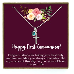 First Communion Necklace: First Communion Gift, First Holy Communion, 1st Communion, Girl First Communion, Infinity Cross