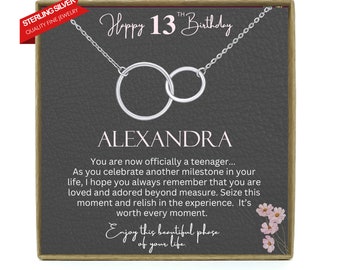 13th Birthday Gift, 13th Birthday Girl Official Teenager, Thirteenth Birthday Necklace, Gift for 13 Year Old Girl Gifts, Teen Birthday Gift