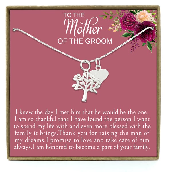 Mother of the Groom Gift from Bride, Mother-In-Law Gift, Mother-In-Law Necklace, Mother of the Groom Gift, To My Mother-In-Law Gift