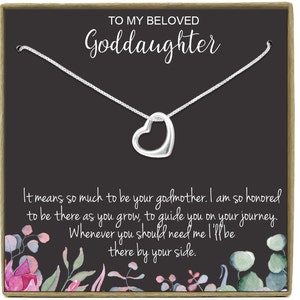 Goddaughter gifts, Goddaughter necklace, Confirmation gift, First holy communion gift, Christmas Gift, Goddaughter birthday gift, Sterling