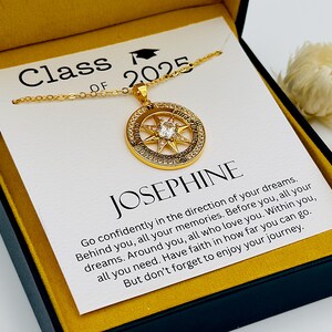 Cadeau collier de remise des diplômes pour elle, cadeau de remise des diplômes, collier de remise des diplômes, cadeau de remise des diplômes New Beginnings, finissants du secondaire