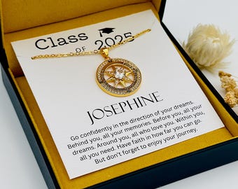 Graduation Necklace Gift for Her, Graduation Gift, Graduation Necklace, New Beginnings Graduation Gift,  High School Senior College Grads