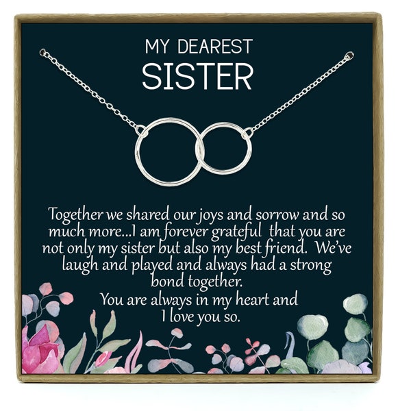 Sisters Necklace: Sister Gift, Gift for Sister, Sister Birthday Gift, Big Sister Gift, Christmas Gift