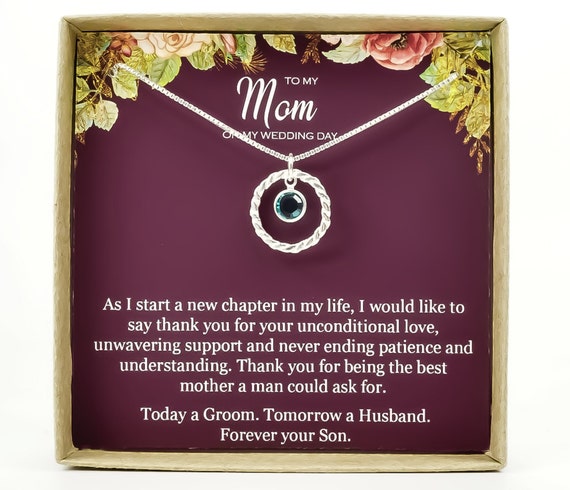 mother of the groom gift from son