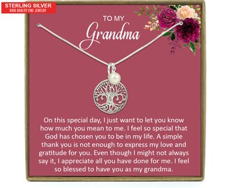 Grandma Gift, Gifts for Grandma, Grandma Necklace, Gift for Grandma, Grandparents Gifts, Grandma, Grandmother Necklace, Grandmother Gift